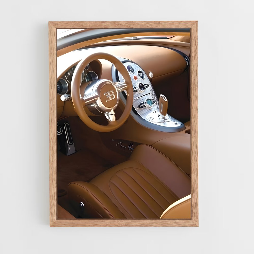 Poster Vitesse Intérieure – affiche Bugatti (vue 4)